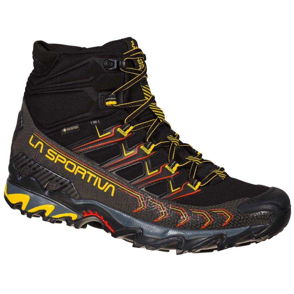 La Sportiva Ultra Raptor II Mid GTX Men's Hiking Boots - Black/Yellow - AU-582394